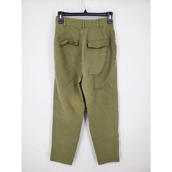 Zara Women's Green High Waisted Utility Pants Size XS‎ - Picture 2 of 4